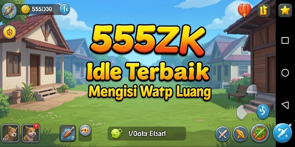 Tampilan gameplay Idle yang menyenangkan dan menawan di 555ZK.