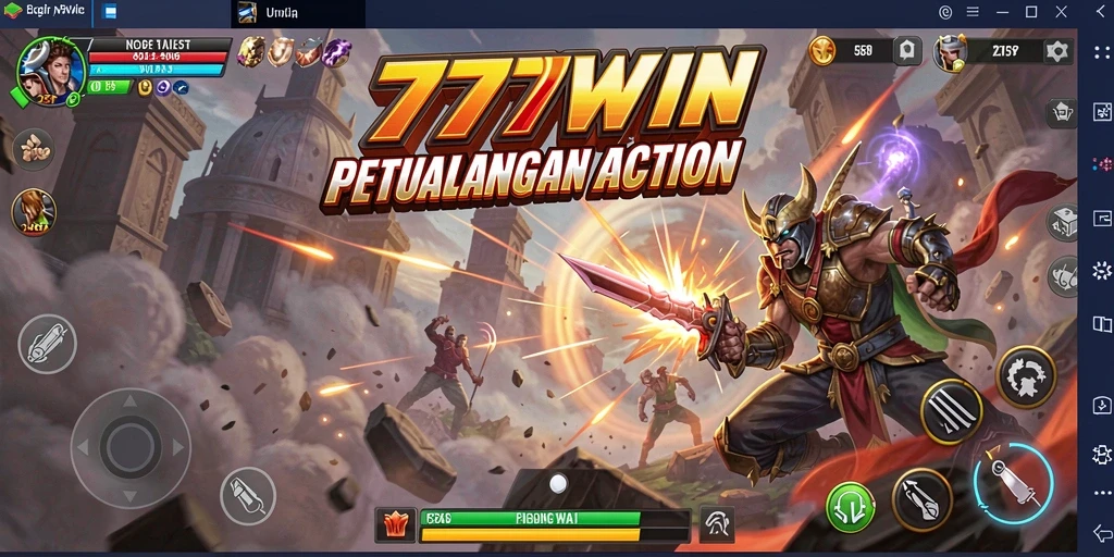 Screenshot utama 777WIN menampilkan aksi mendebarkan dalam permainan.