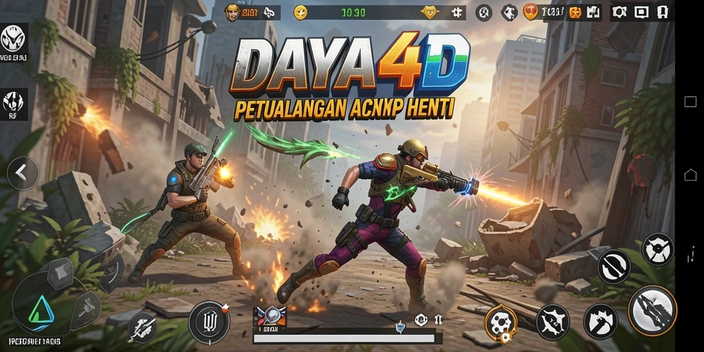 Screenshot gameplay DAYA4D yang menunjukkan aksi mendebarkan.
