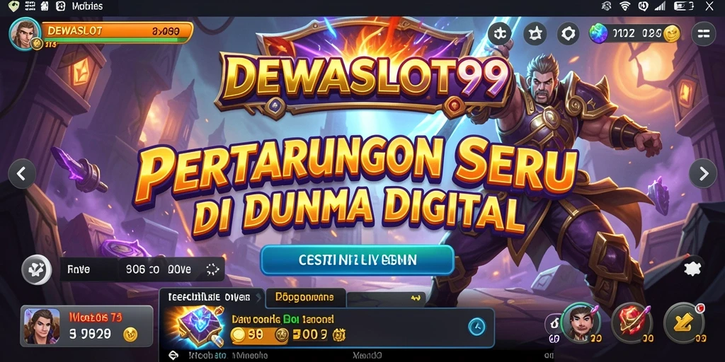 Tampilan pertarungan hebat di DEWASLOT99 dengan karakter unik.