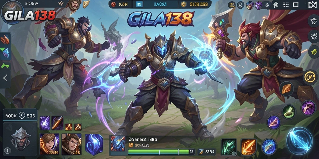 Tampilan gameplay epik di GILA138 yang menunjukkan aksi pertempuran strategi.