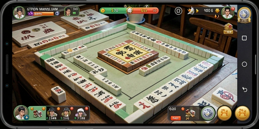 Tampilan gameplay GTPIDN dengan berbagai tantangan Mahjong.
