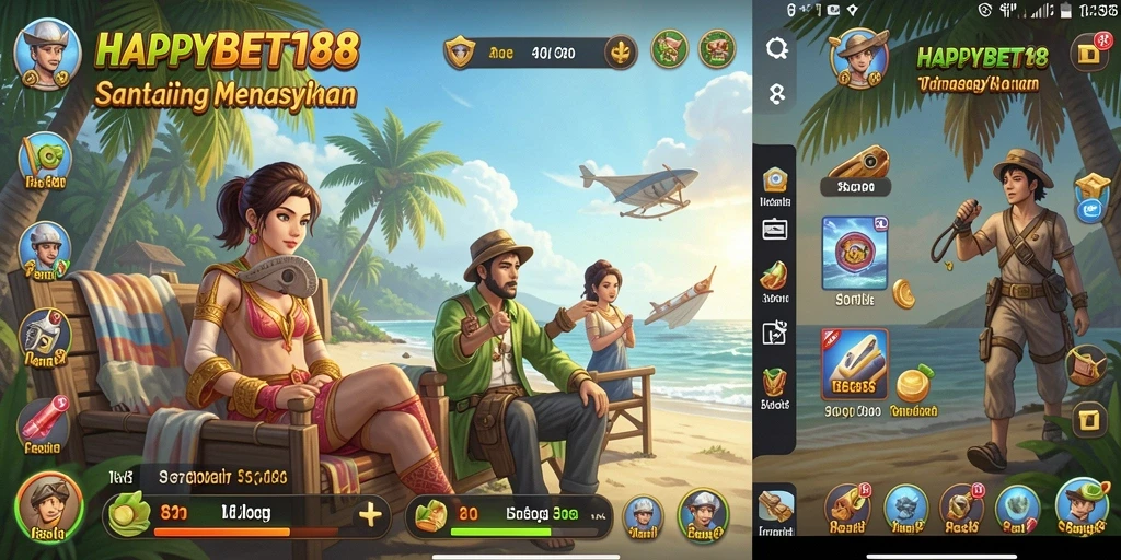 Tampilan gameplay Happybet188 yang penuh warna dan menarik.
