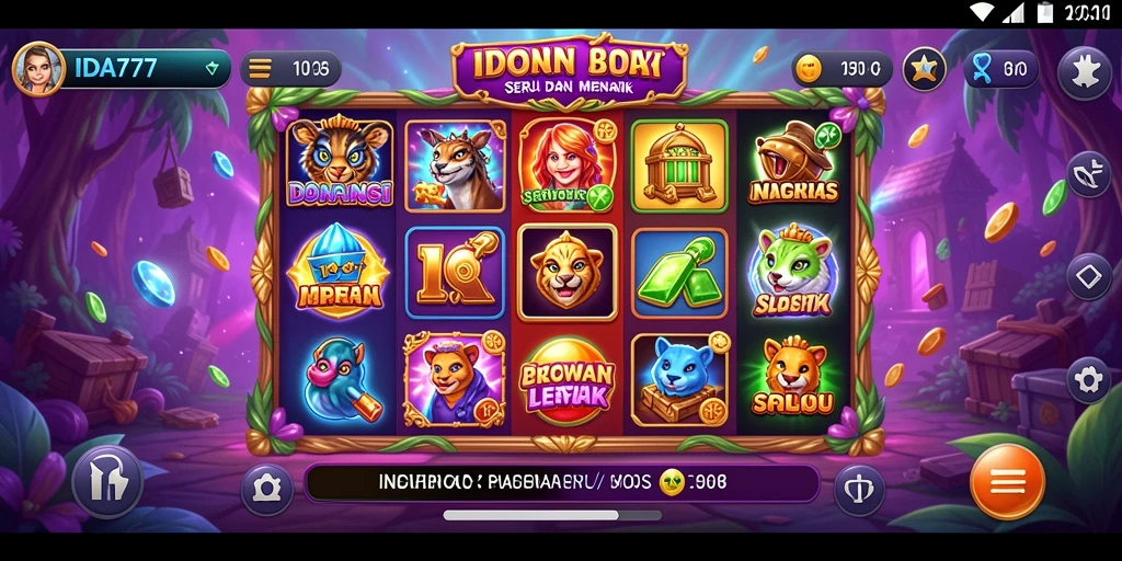 Tampilan gameplay menarik dari permainan Slot IDA777.