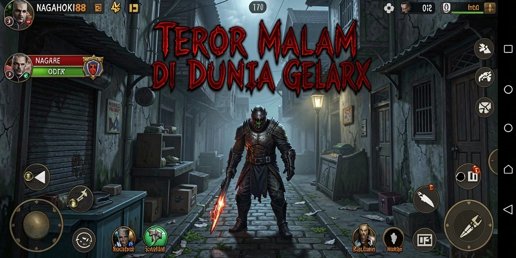 Tangkapan layar menampilkan momen menegangkan dalam gameplay NAGAHOKI88.