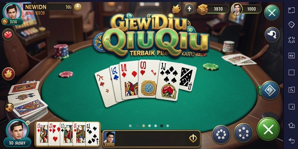 Tampilan menarik dalam gameplay QiuQiu di NEWIDN.