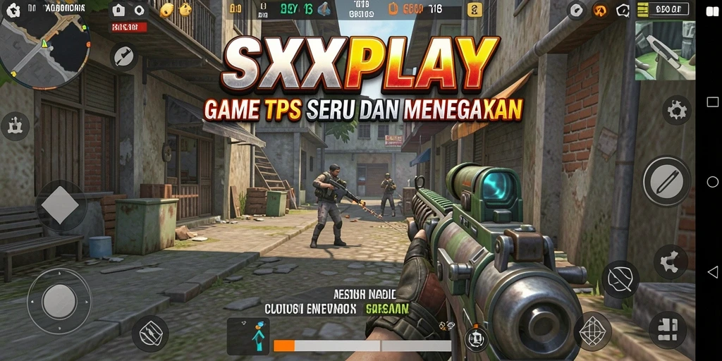 Gameplay mendebarkan SXXPLAY dalam medan perang yang seru.
