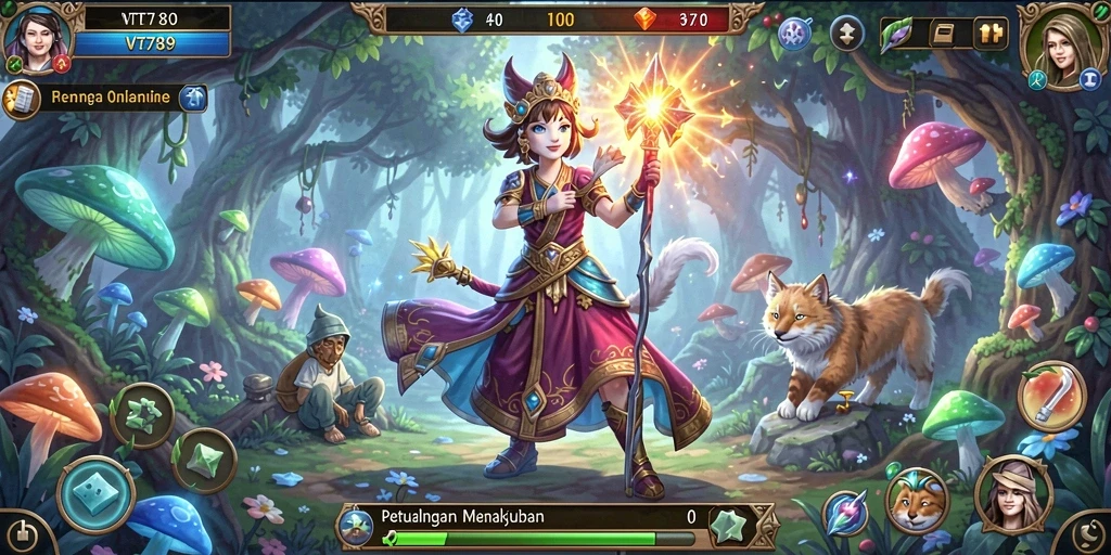 Screenshot dari gameplay VT789 menampilkan aksi petualangan yang mendebarkan.